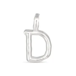 letter d hanger in verguld sterlingzilver