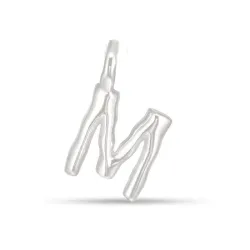 letter m hanger in zilver - My Letter