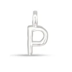 letter p hanger in zilver