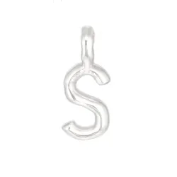 letter s hanger in zilver - My Letter
