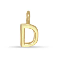 letter d hanger in verguld sterlingzilver - My Letter