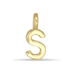 letter s hanger in verguld sterlingzilver - My Letter