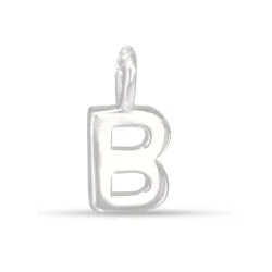 letter b hanger in zilver