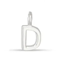 letter d hanger in zilver - My Letter