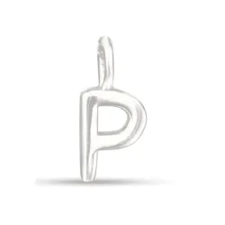 letter p hanger in zilver - My Letter