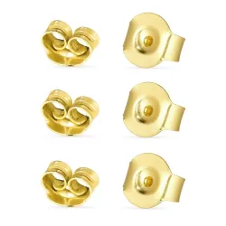 3 paar butterflies in verguld zilver