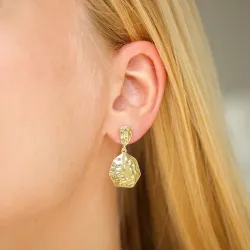 oorbellen in verguld messing - Eliné