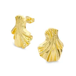 oorbellen in verguld messing - Eliné