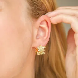 bloem halfcreool in verguld messing - Eliné