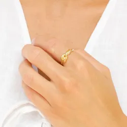 ring in verguld messing - Eliné