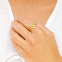 ring in verguld messing - Eliné