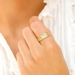 ring in verguld messing - Eliné