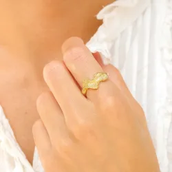 ring in verguld messing - Eliné