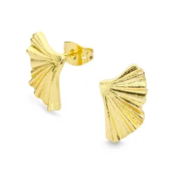 oorbellen in verguld messing - Eliné