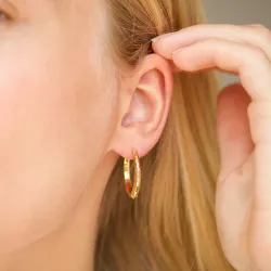 25 mm creool in verguld messing - Eliné