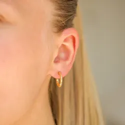 14 mm halfcreool in verguld messing - Eliné