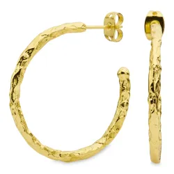 30 mm halfcreool in verguld messing - Eliné