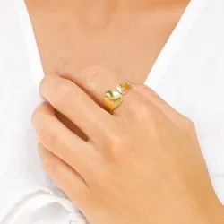 ring in verguld messing - Eliné