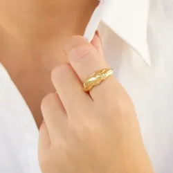 ring in verguld messing - Eliné