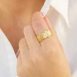 ring in verguld messing - Eliné