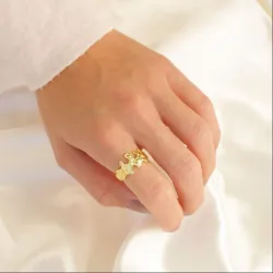 ring in verguld messing - Eliné