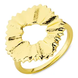 bloem ring in verguld messing - Eliné