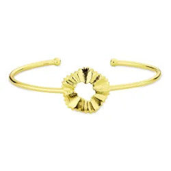 bloem armband in verguld messing - Eliné