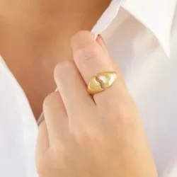 ring in verguld messing - Eliné