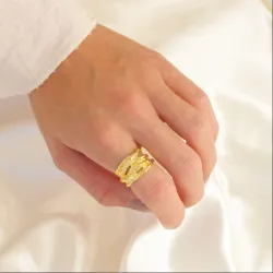 ring in verguld messing - Eliné