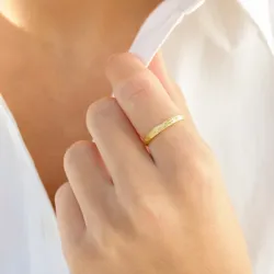 ring in verguld messing - Eliné