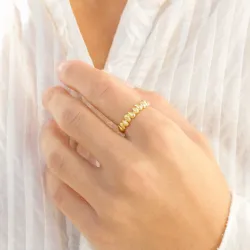 ring in verguld messing - Eliné