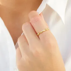 ring in verguld messing - Eliné