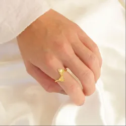 ring in verguld messing - Eliné