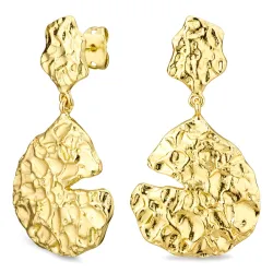 oorbellen in verguld messing - Eliné