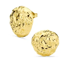 oorbellen in verguld messing - Eliné