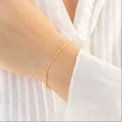 armband in verguld messing  x 2,0 mm  - Eliné