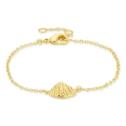 mossel armband in verguld messing - Eliné