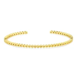 bloem armband in verguld messing - Eliné