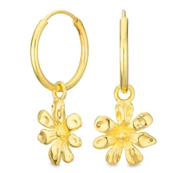 bloem creool in verguld messing - Eliné