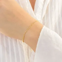 armband in verguld messing  x 2,1 mm  - Eliné