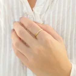 ring in verguld messing - Eliné