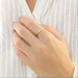 ring in verguld messing - Eliné