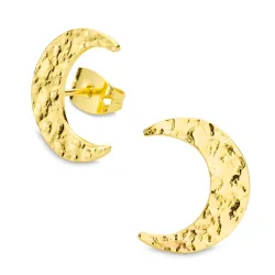 maan oorsteker in verguld messing - Eliné