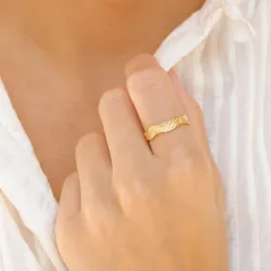 ring in verguld messing - Eliné