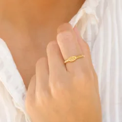 ring in verguld messing - Eliné