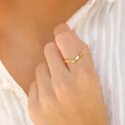 ring in verguld messing - Eliné