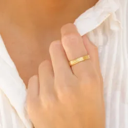 ring in verguld messing - Eliné