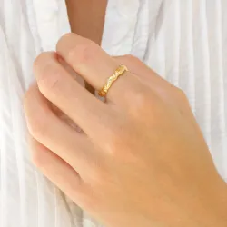 ring in verguld messing - Eliné