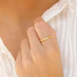 ring in verguld messing - Eliné