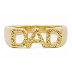 dad ring in verguld messing - My Letter
